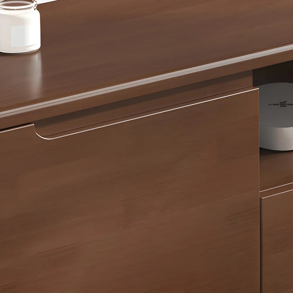 Modern Minimalist Solid Wood TV Unit Small Space - image 6