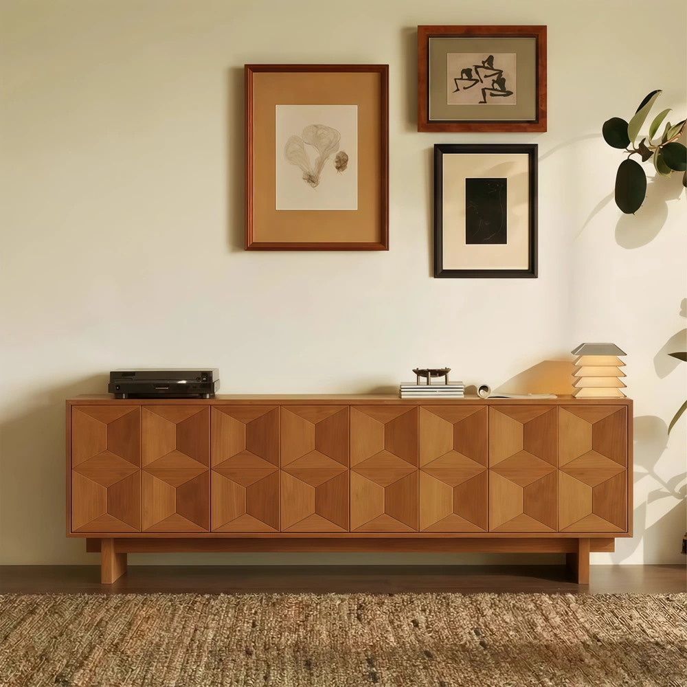 Teak TV Stand With Storage | Ormau