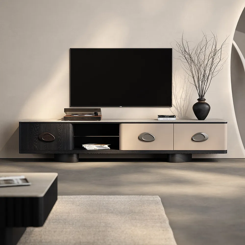 Minimalist Sintered Stone TV Stand