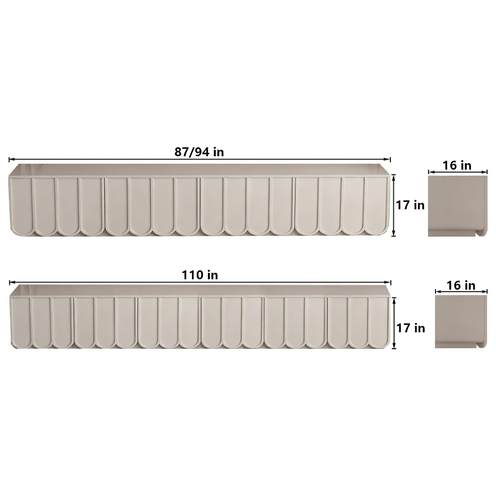 Cream Minimalist Solid Wood TV Stand - image 2