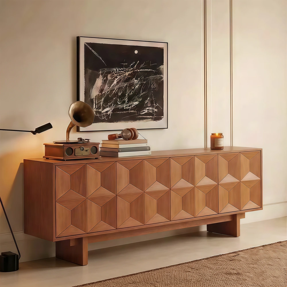 Teak TV Stand With Storage | Ormau