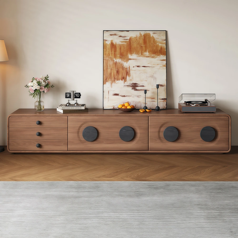 Low Profile Retro TV Stand For Small Spaces | Ormau