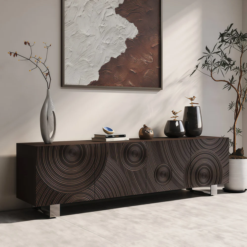 Light Luxury Carved TV Cabinet | Ormau