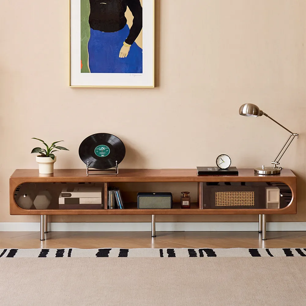 Bauhaus Solid Wood TV Console