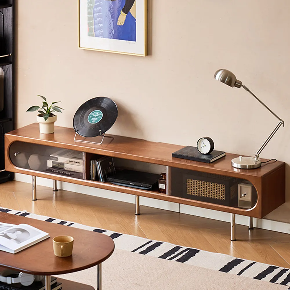 Bauhaus Solid Wood TV Console