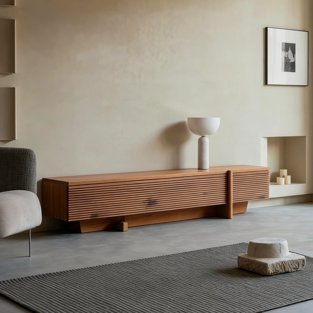 Natural Wabi-Sabi Style TV Cabinet | Ormau