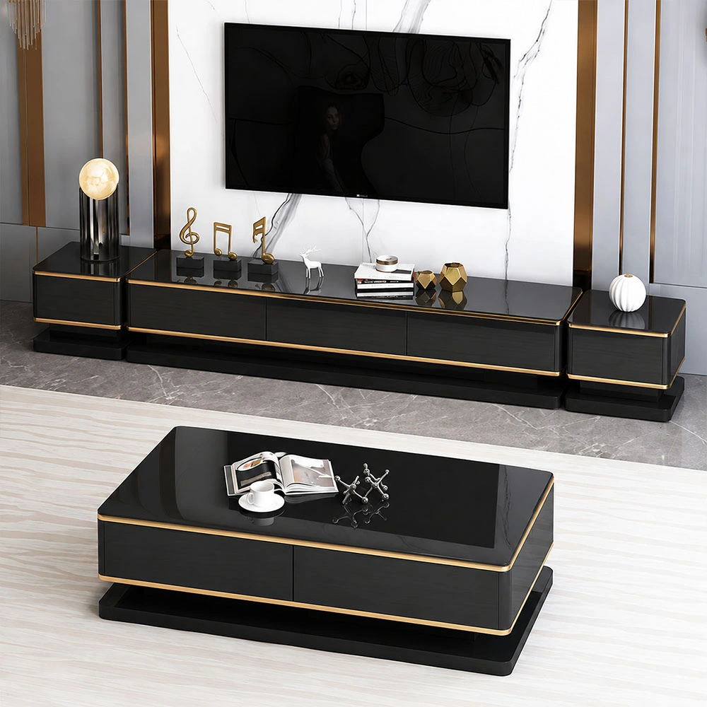 3-Drawer Glass TV Stand | Ormau