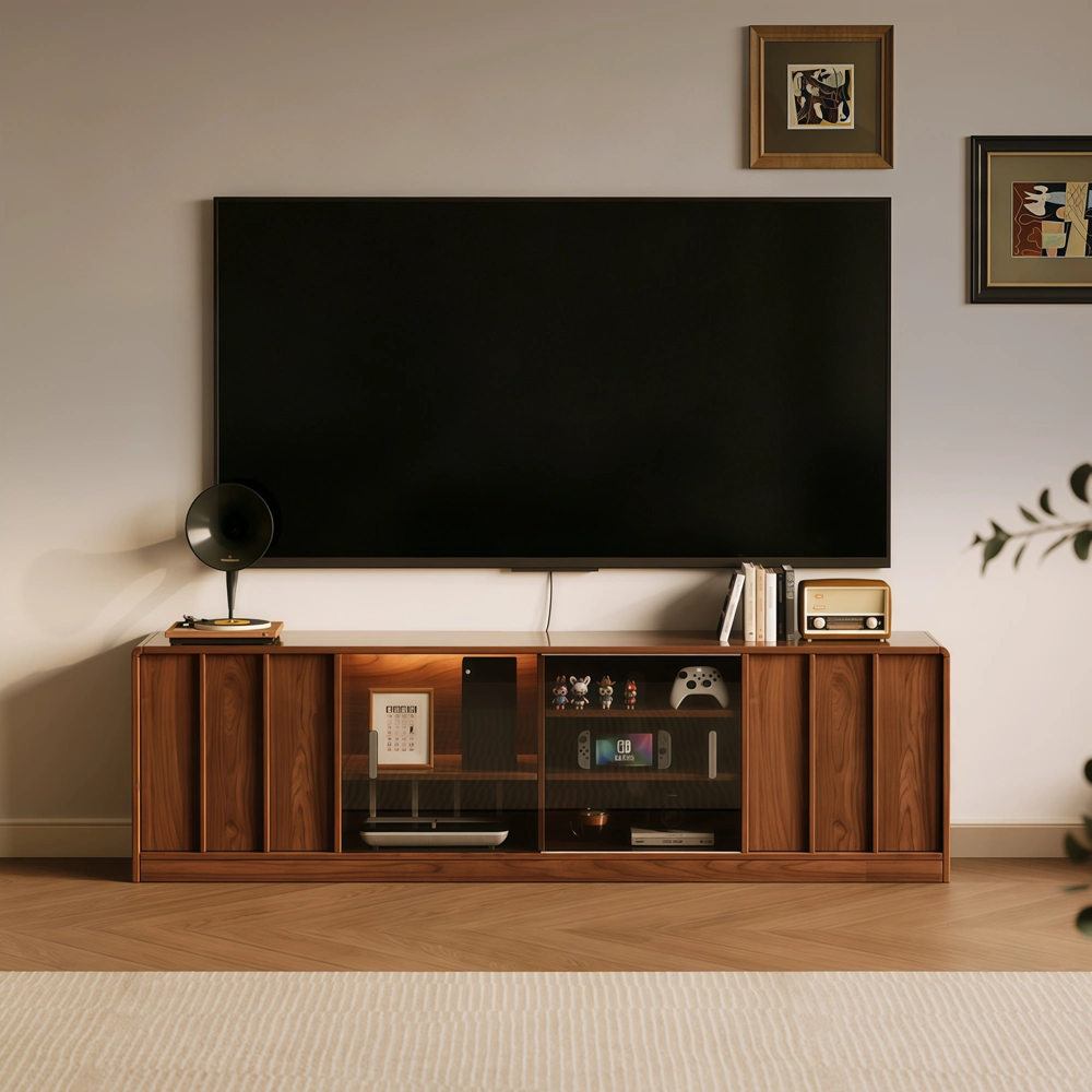 Small Narrow Mid-Century TV Stand | Ormau