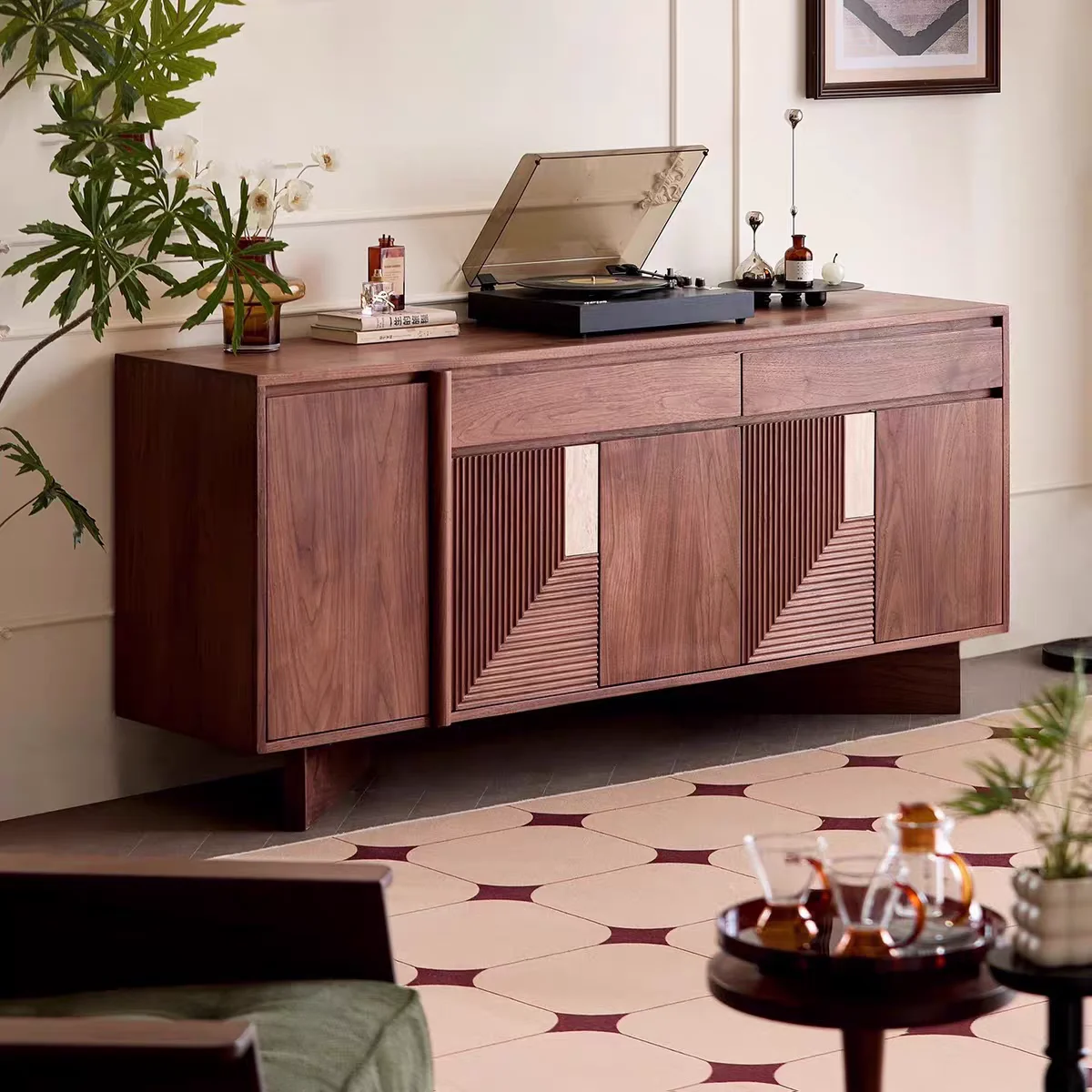 47" Art Deco Sideboard with Drawers
