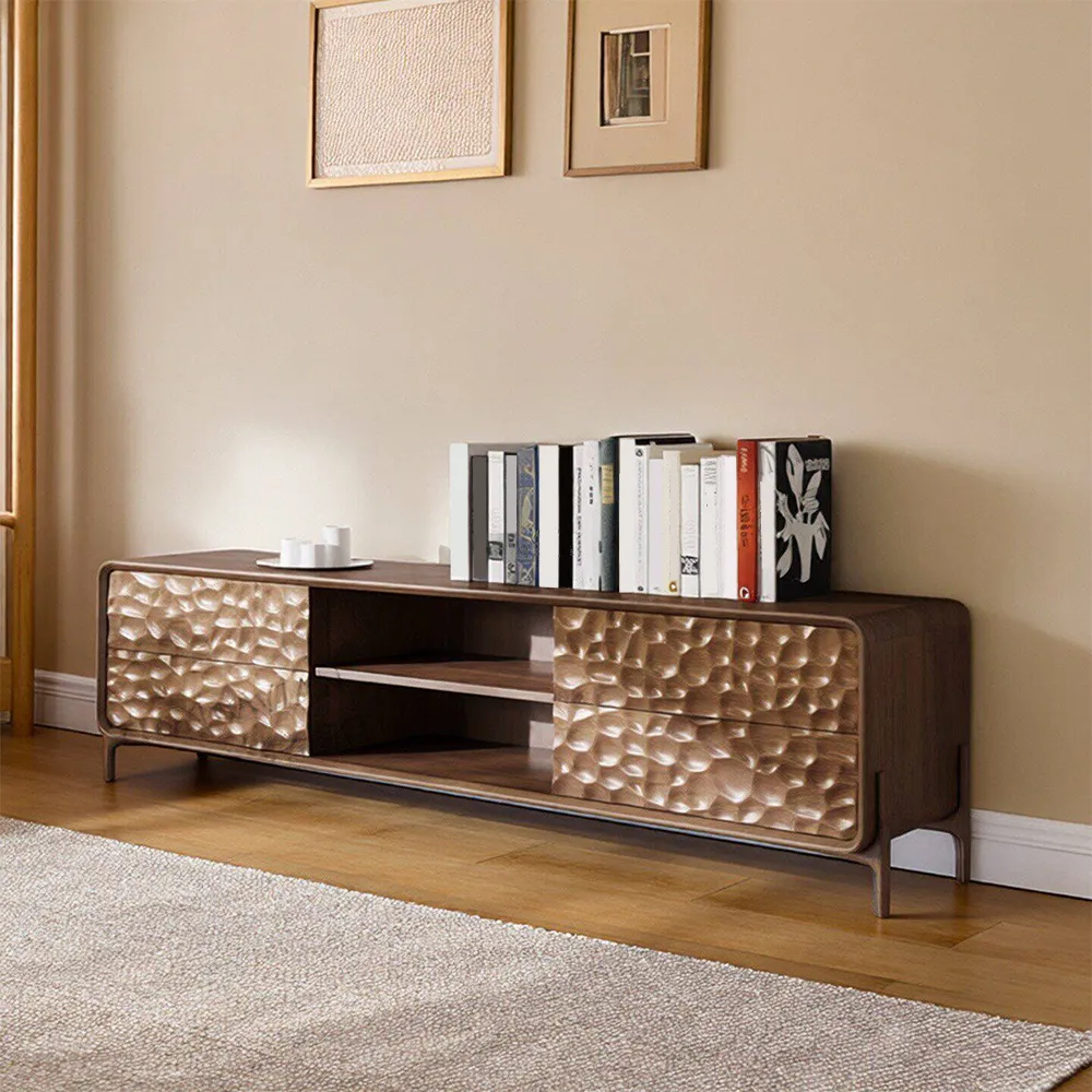 71" Organic Modern TV Stand with Storage