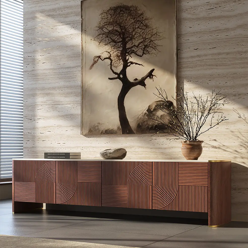 79" Luxury TV Stand with Cabinets