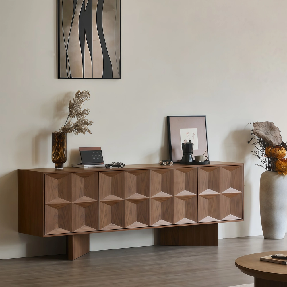 79" Modern TV Stand with Cabinets