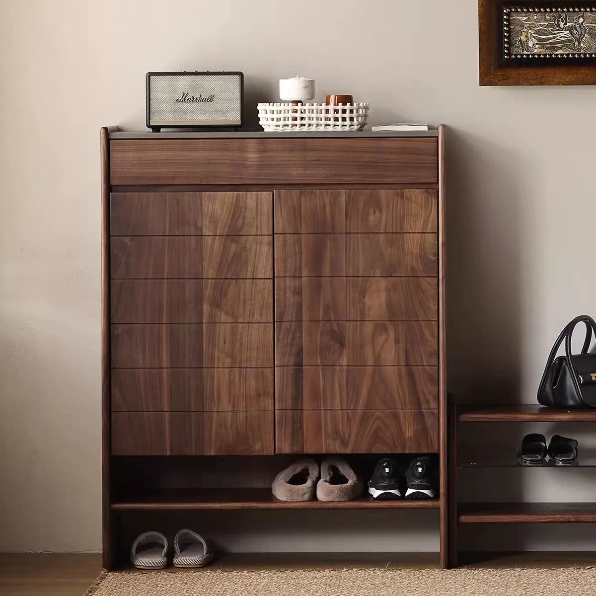 Black Walnut Entryway Cabinet | Ormau