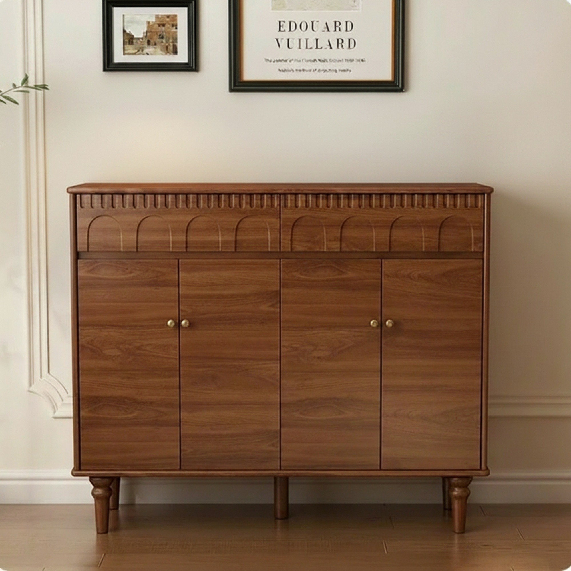 Vintage Solid Wood Shoe Cabinet | Ormau