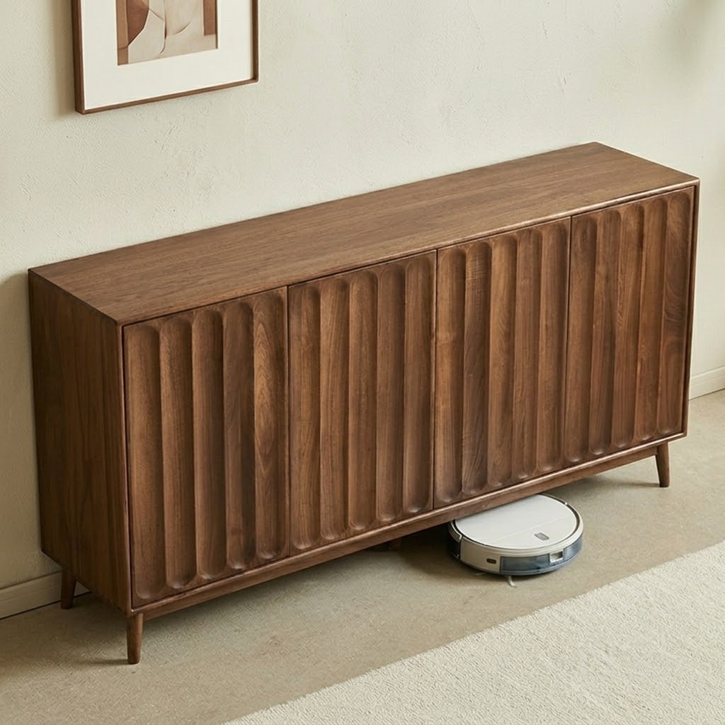 Architectural Walnut Shoe Cabinet | Ormau