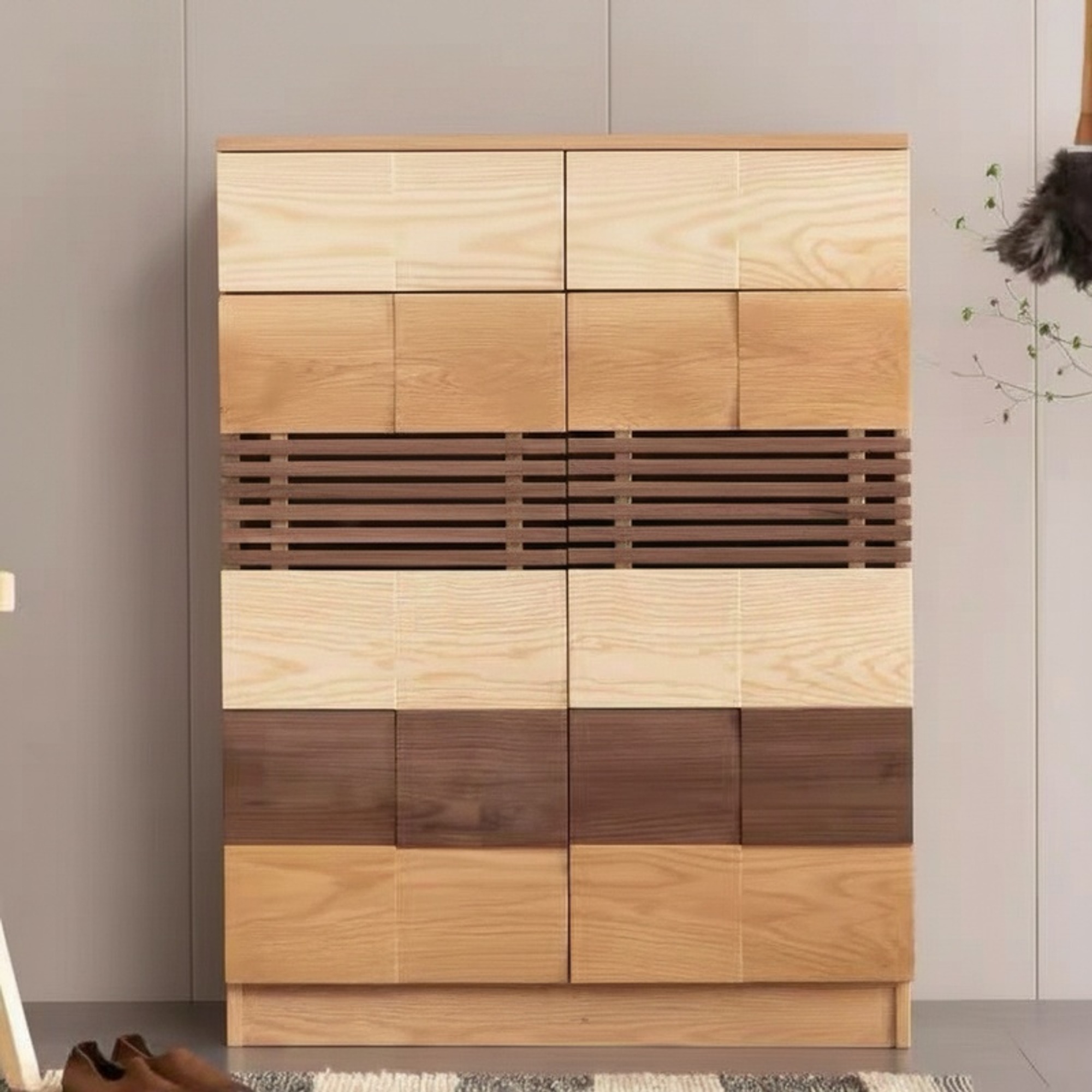 Nordic Wood Entryway Cabinet | Ormau