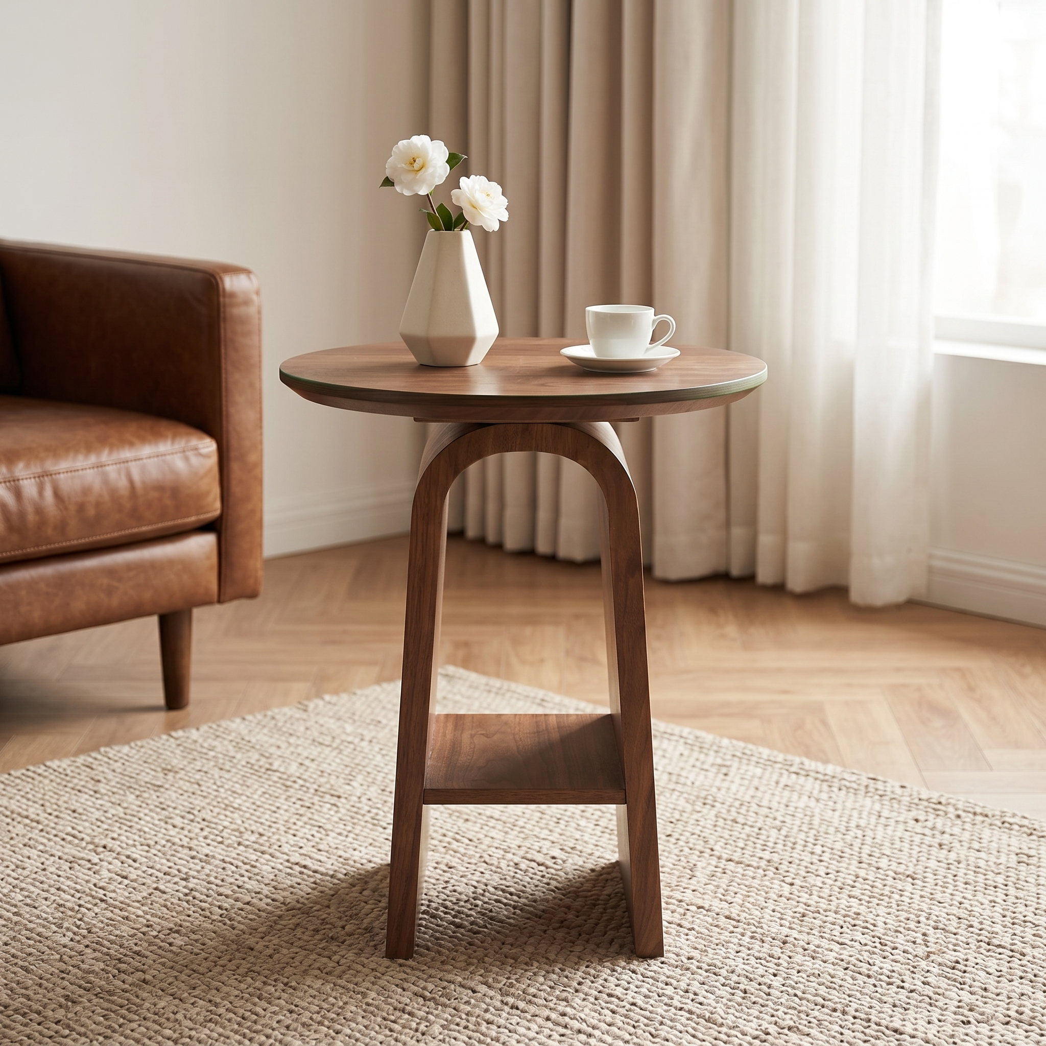 Ormau Timeless Mid-Century Side Table | Solid Wood