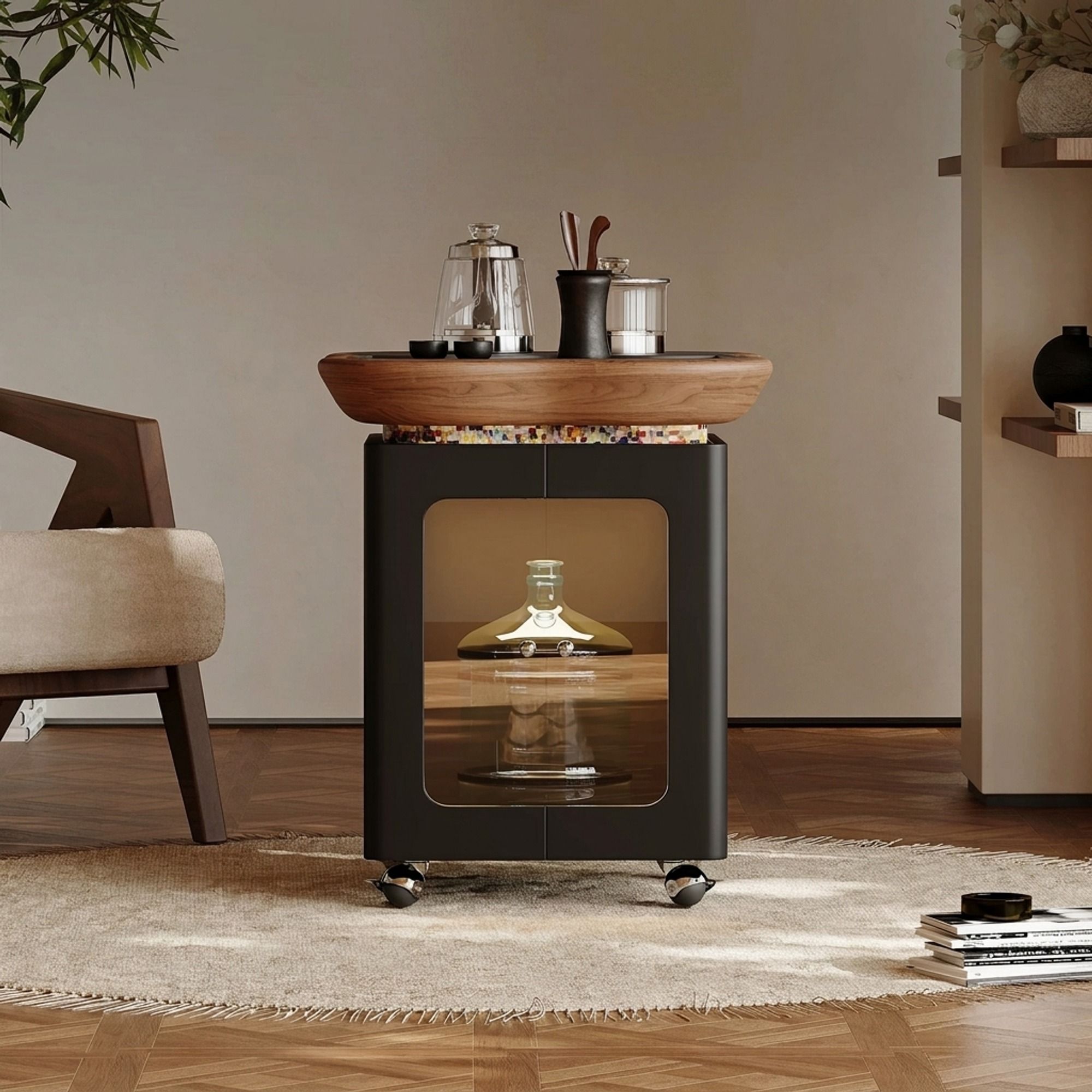 Sintered Stone Mobile Tea Cart | Ormau