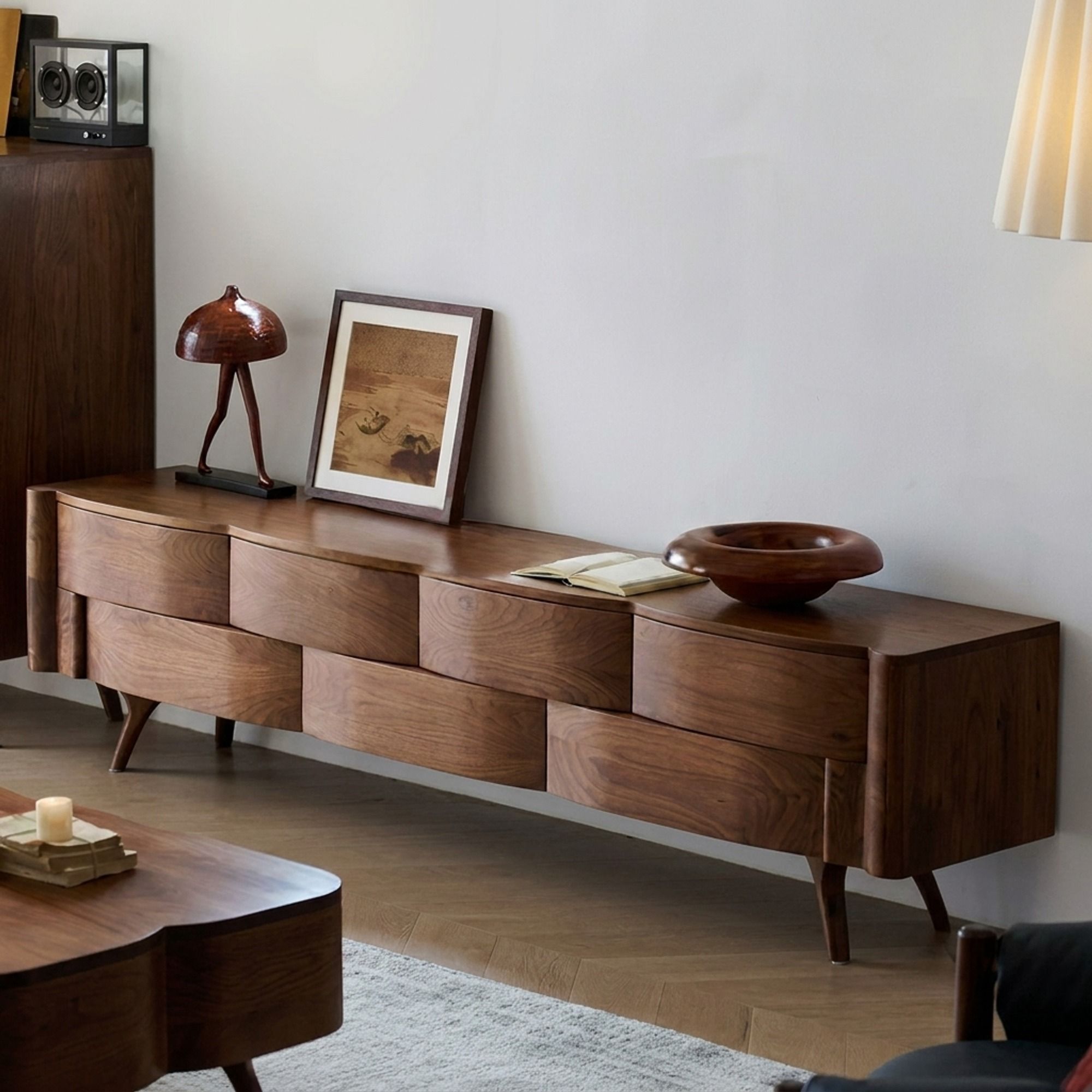 Black Walnut Media Console