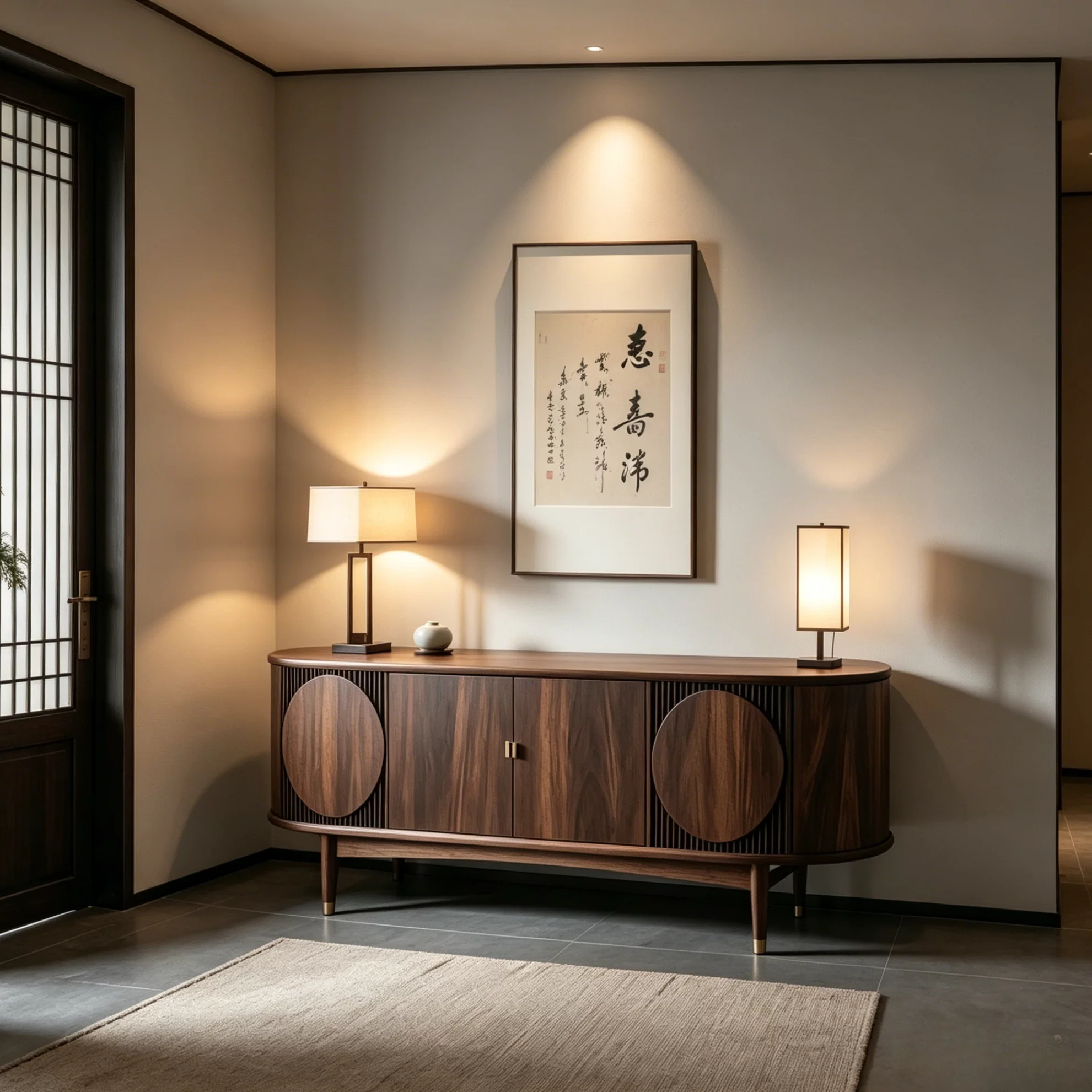 Vintage Zen Solid Wood Media Console | Ormau