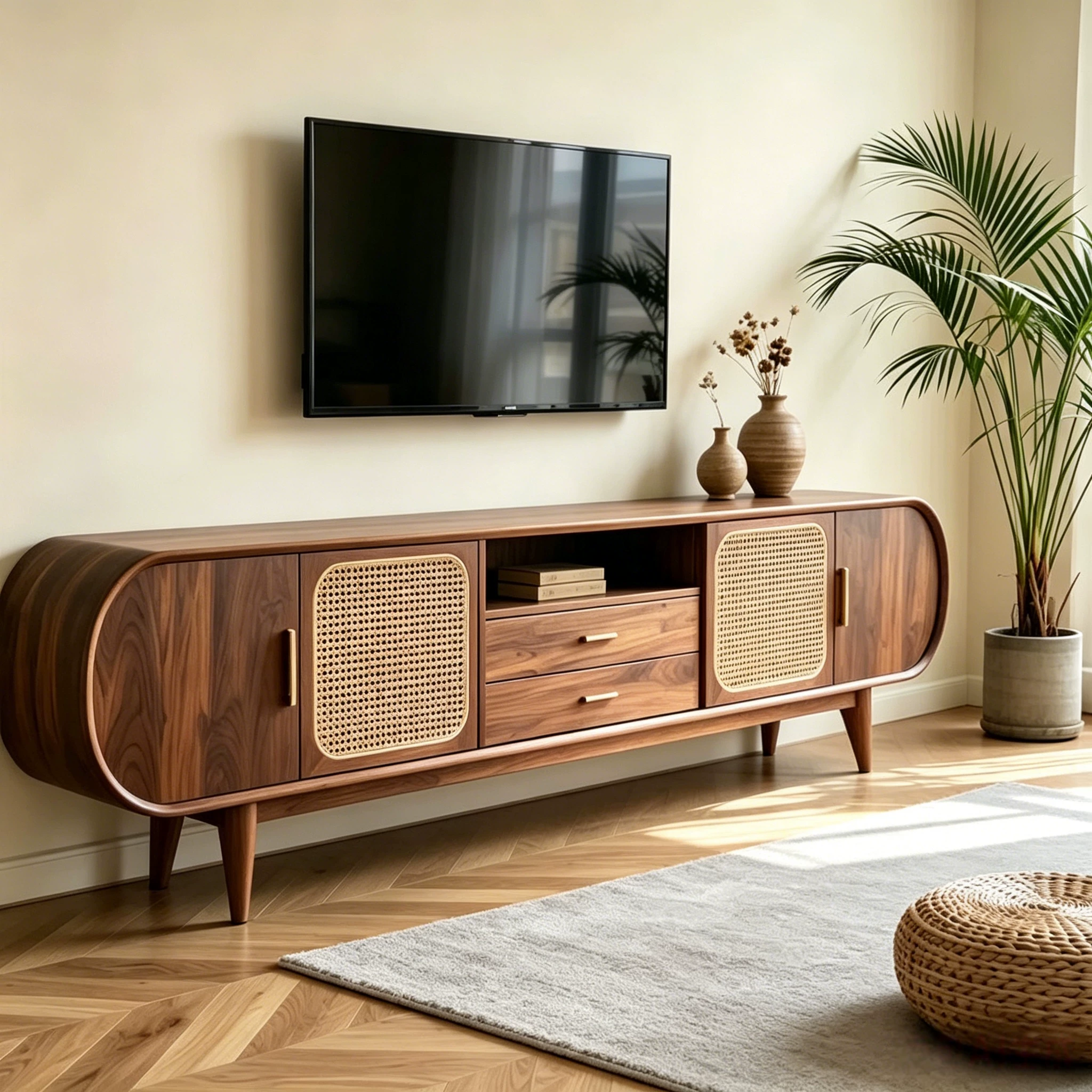 Solara Rattan Media Console | Ormau