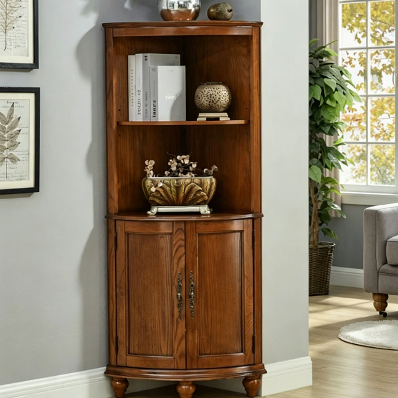 Vintage Walnut Corner Cabinet | Ormau