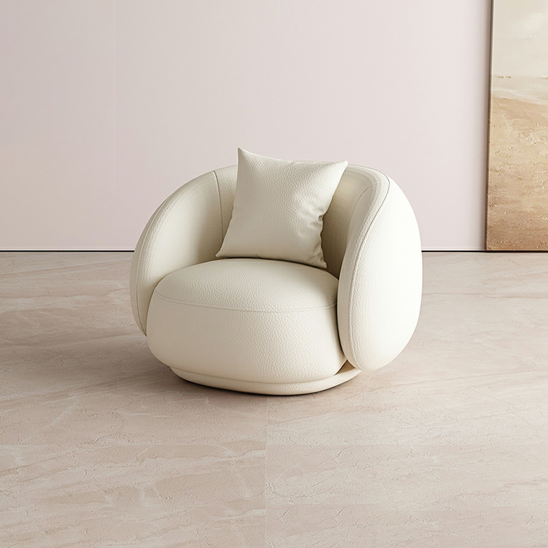 Scandinavian Curved Upholstered Sofa