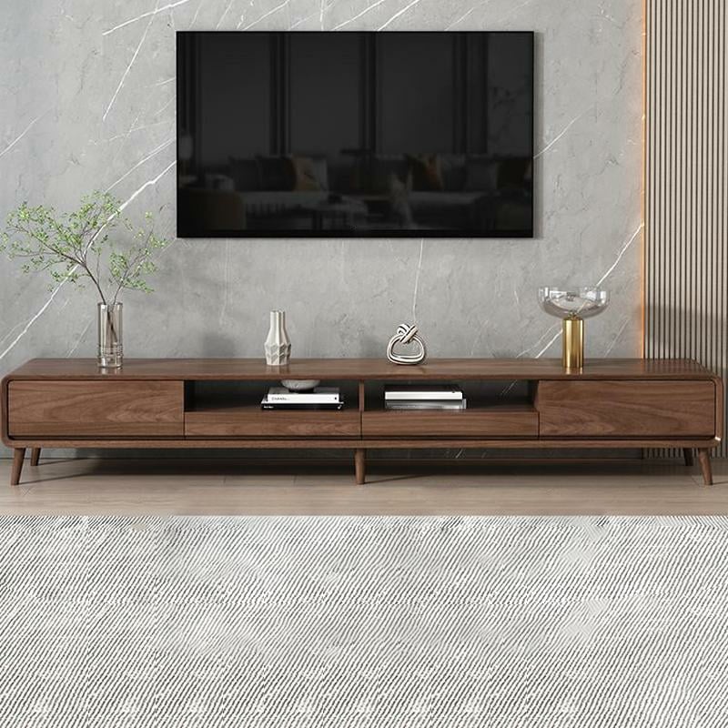 Modern Low Profile Wood TV Stand