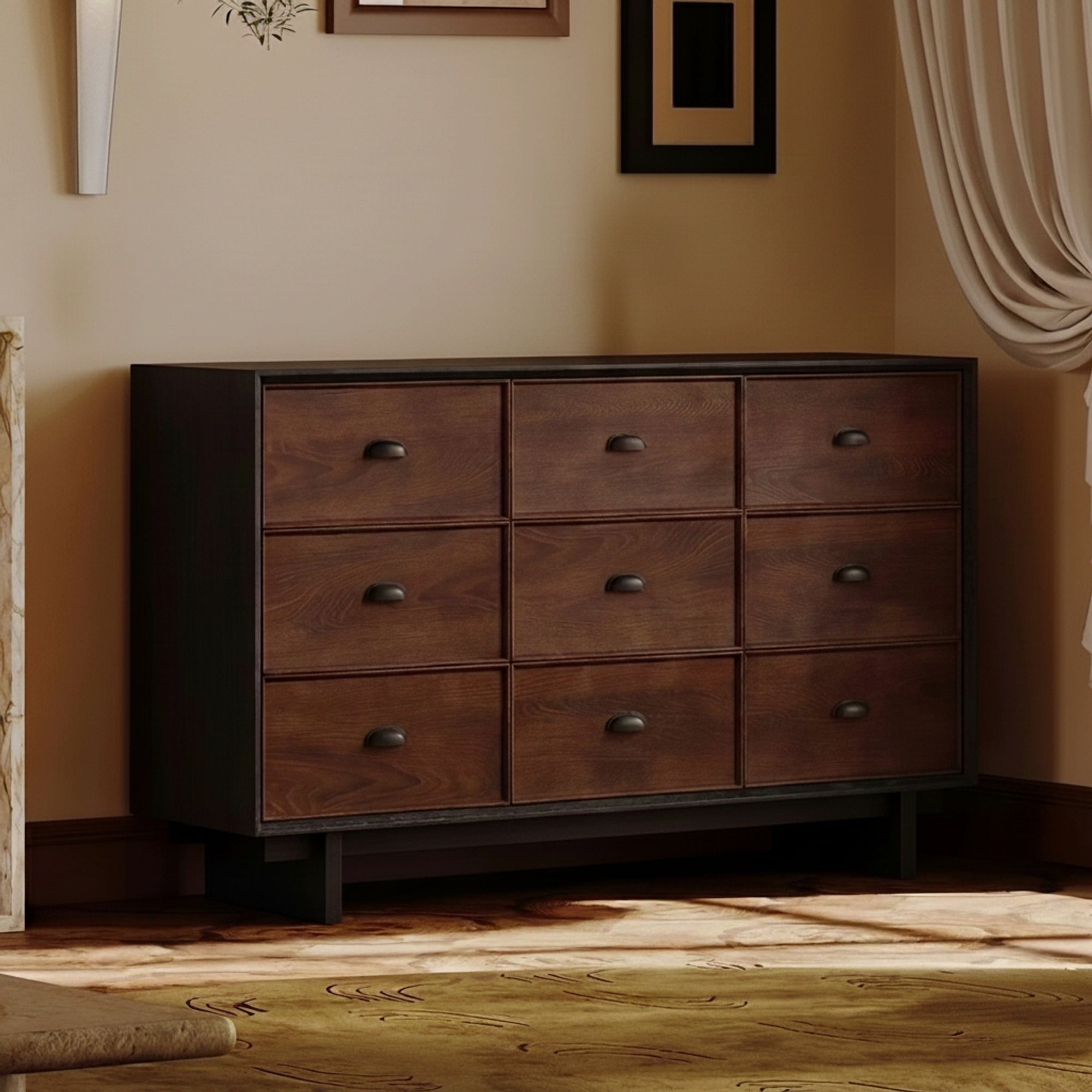 Vintage Solid Wood Sideboard