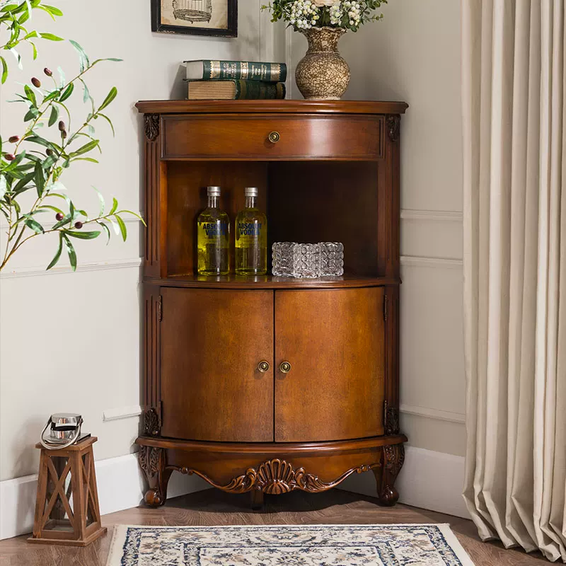 Solid Wood Corner Storage Cabinet | Ormau