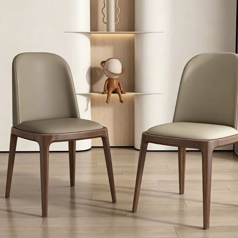 Upholstered Solid Wood Dining Chair