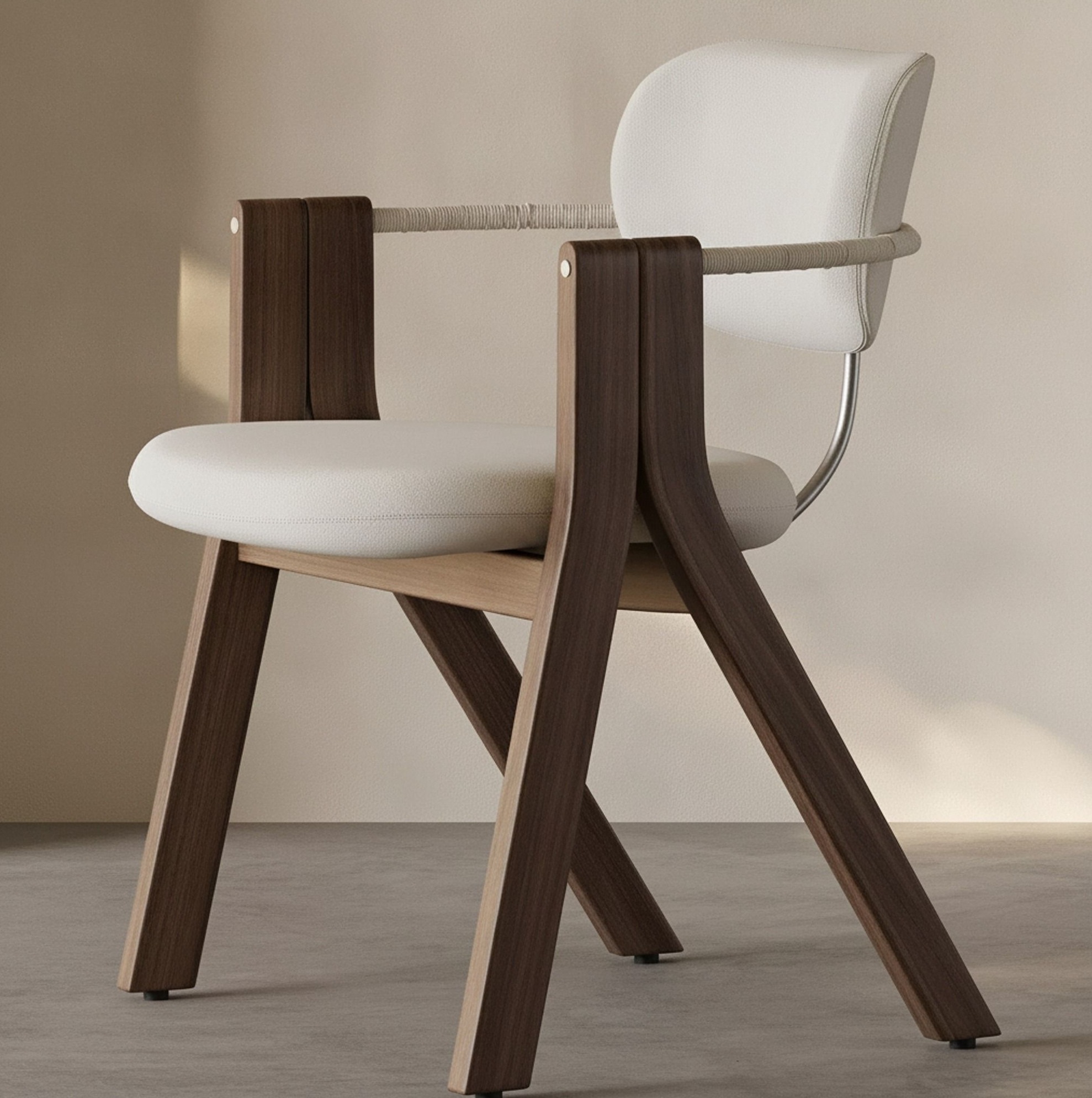 Wabi-sabi Padded Dining Chair