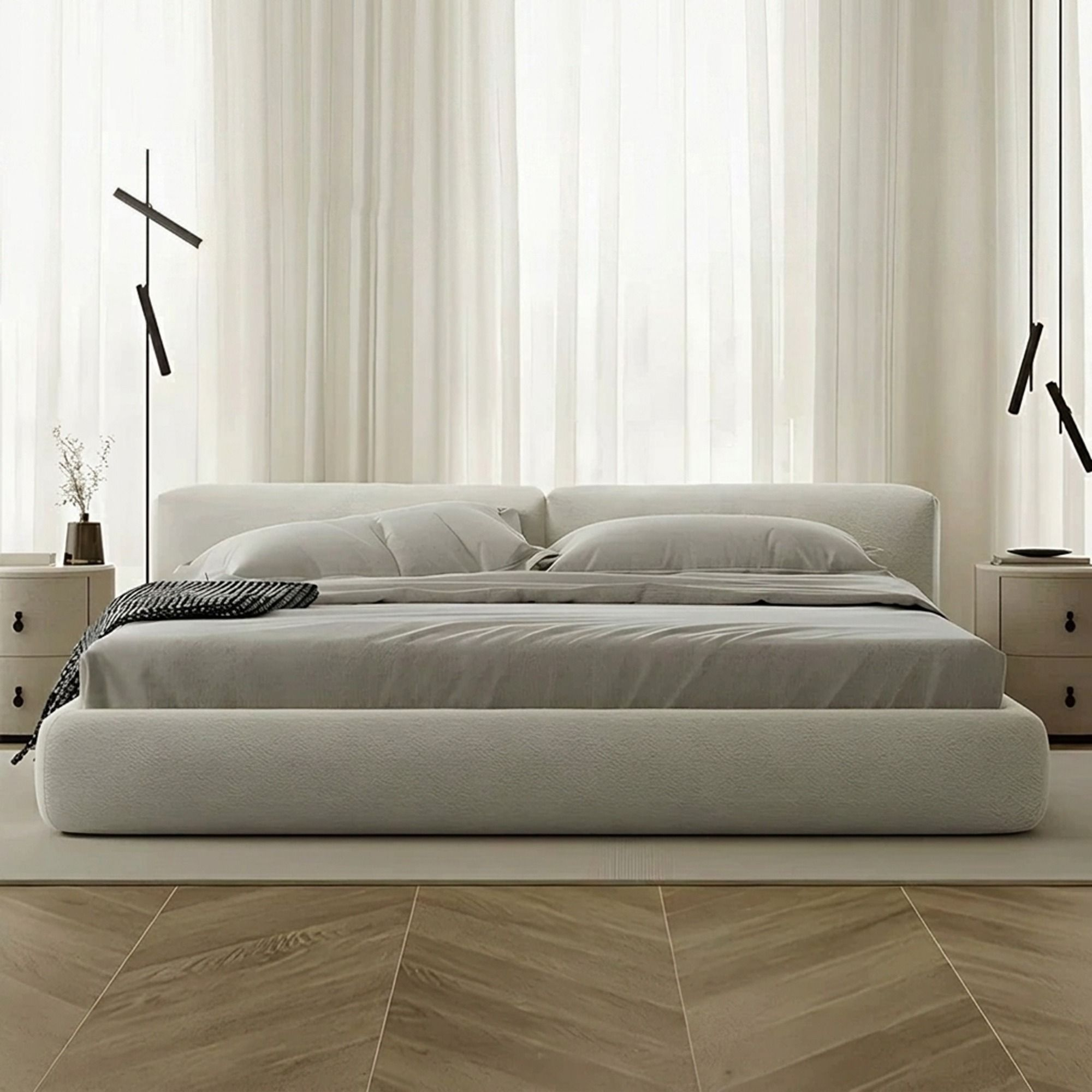 Minimalist Upholstered Bed Frame