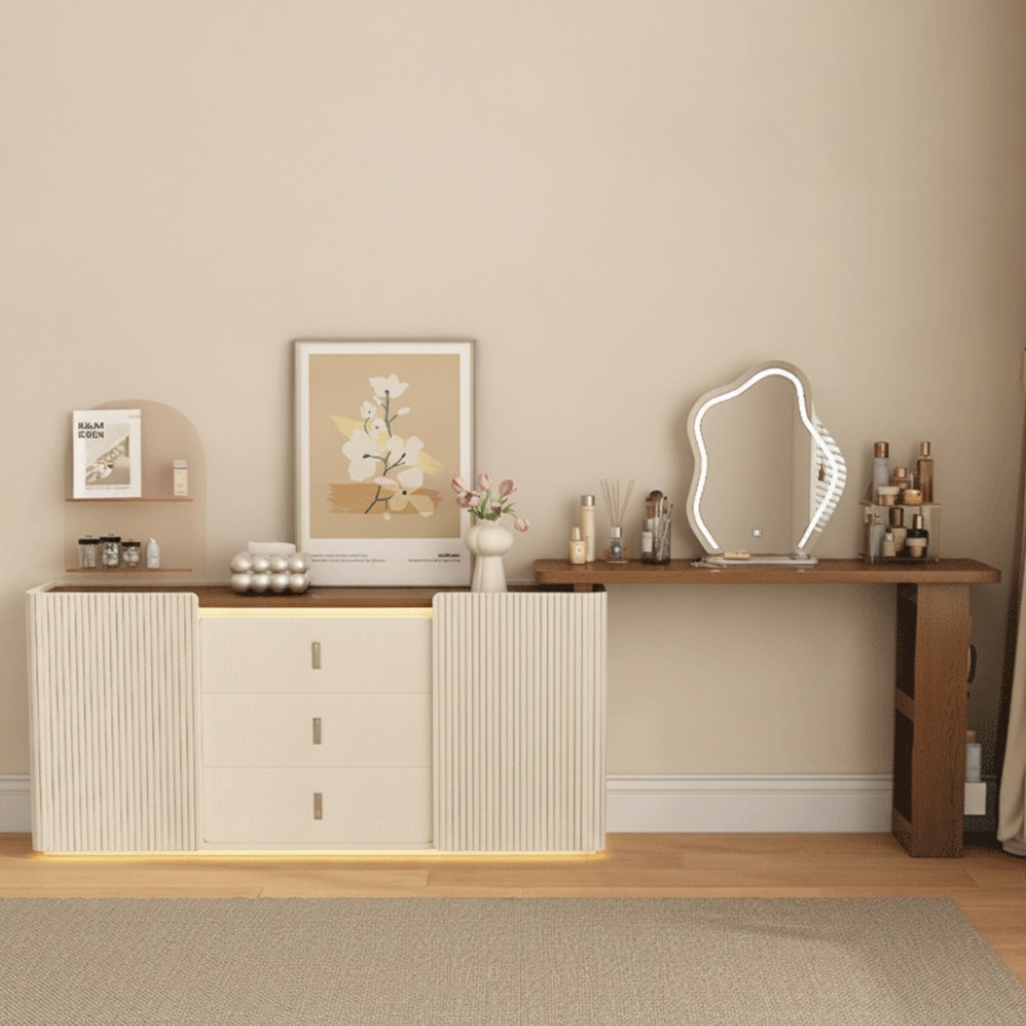 Ultra-Thin Wall-Mounted Dressing Table