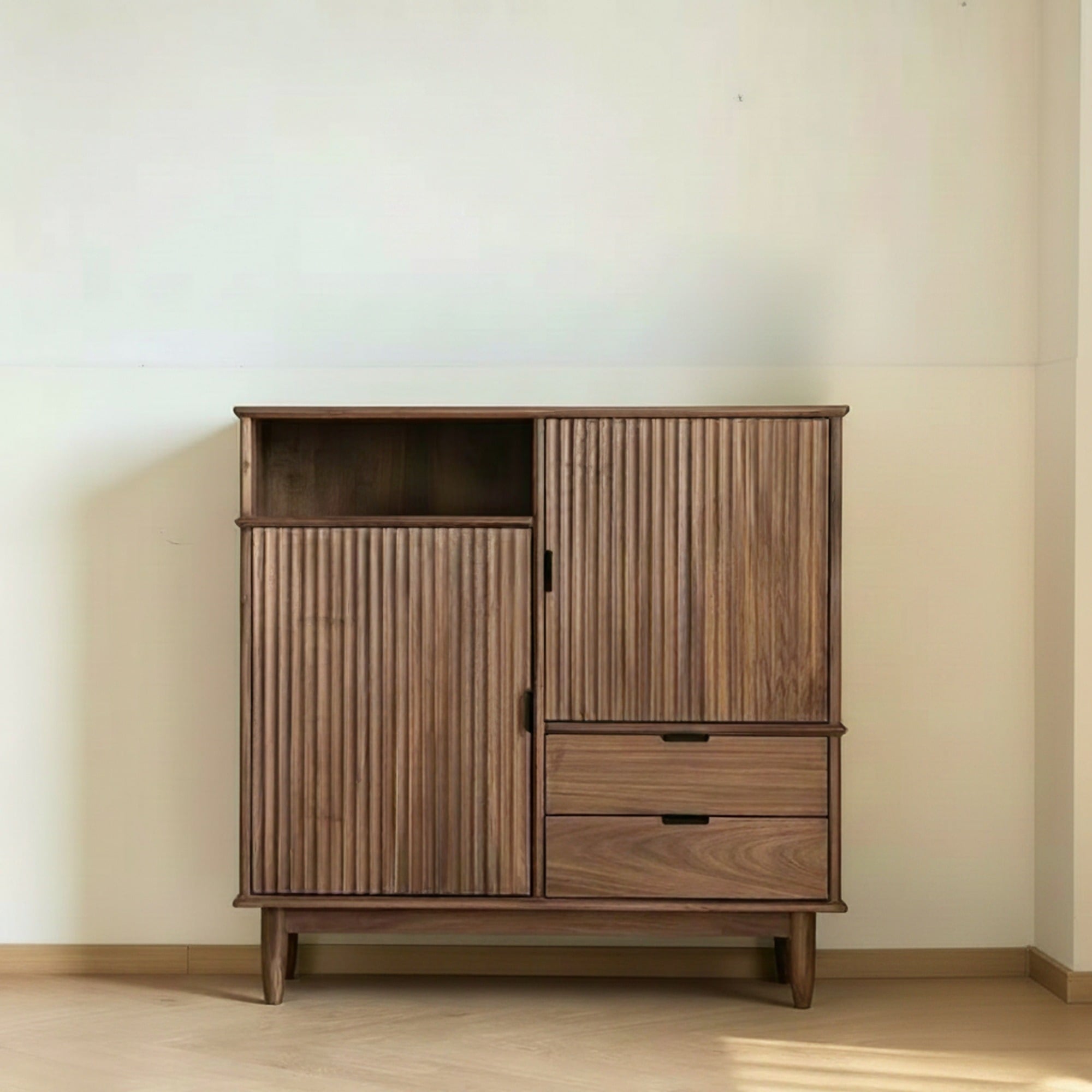 Black Walnut Fluted Sideboard