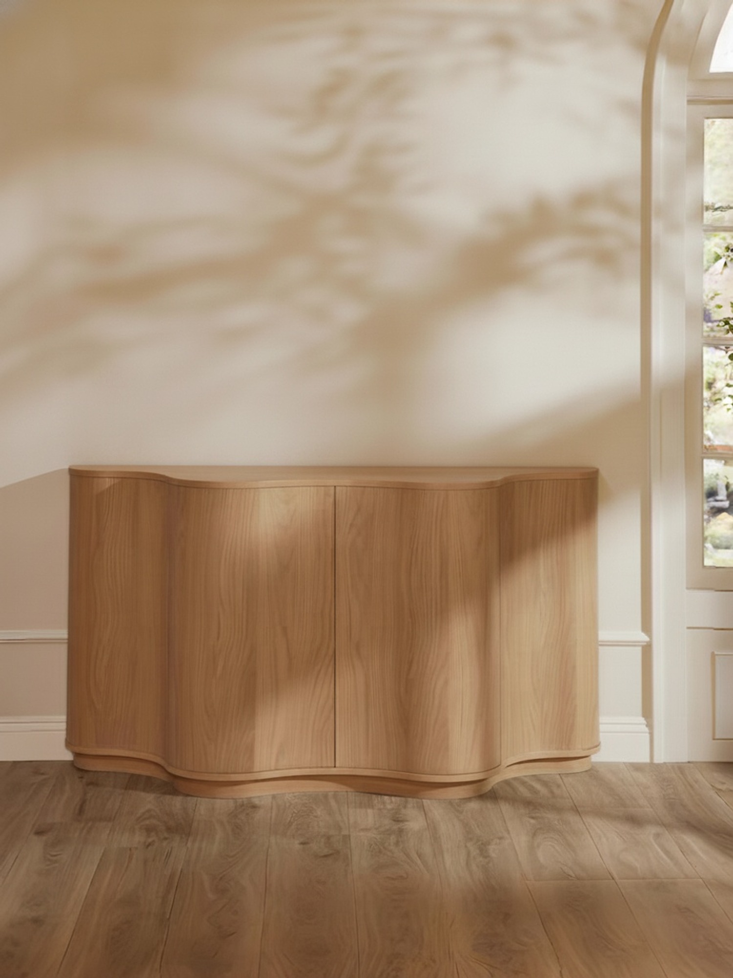Atelier Curved Wood Sideboard