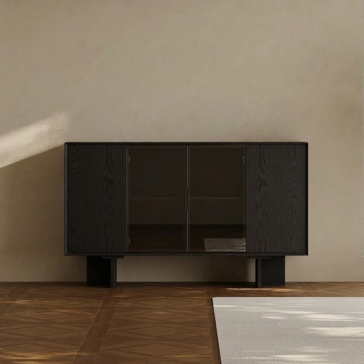 Two-Tone Retro Wood Sideboard