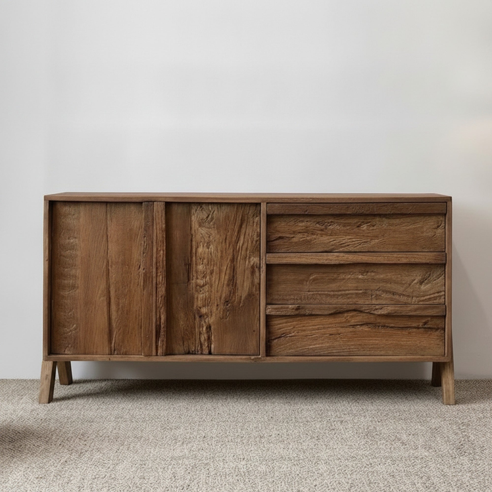 Wabi-Sabi Weathered Elm Sideboard