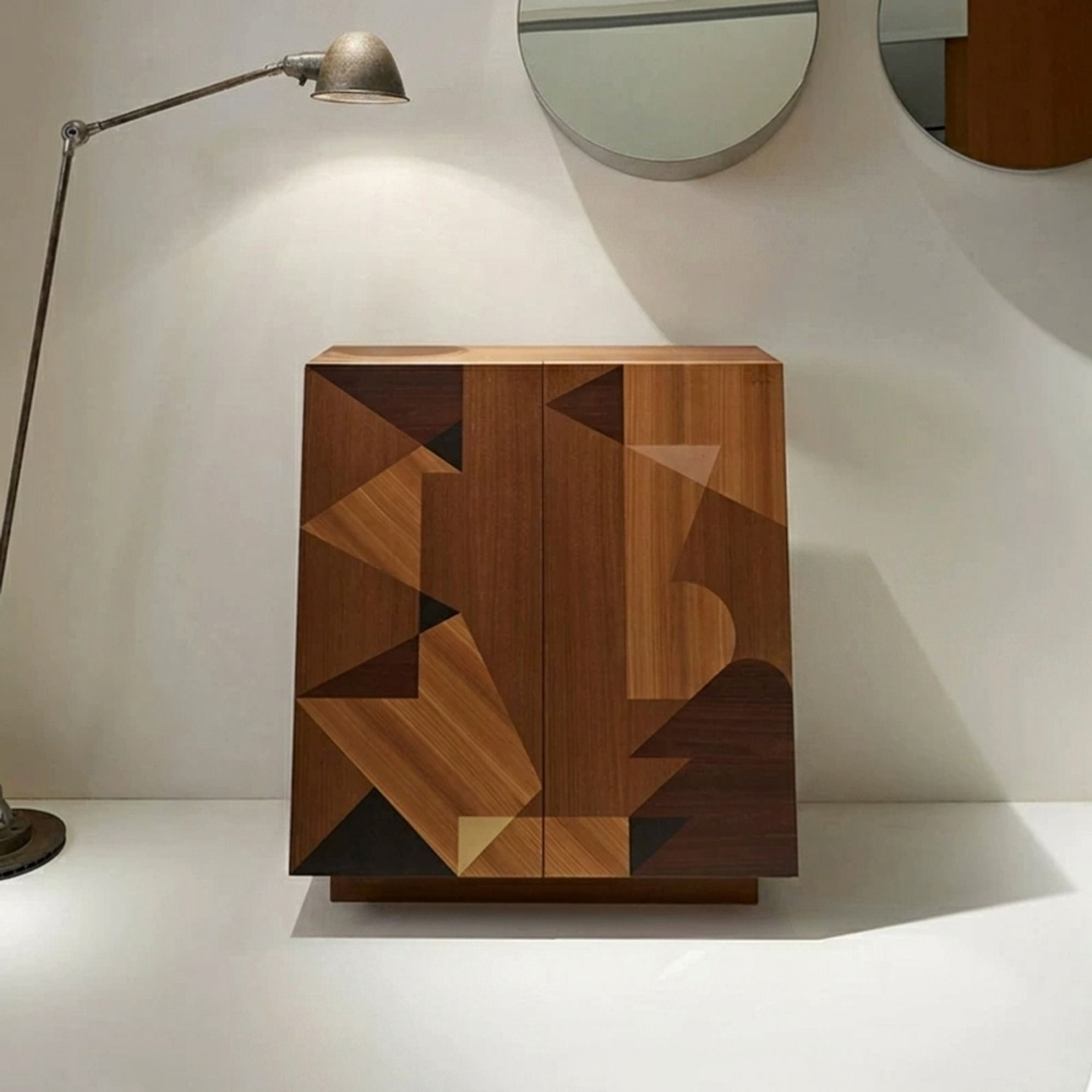 Two-Tone Oak Parquetry Sideboard