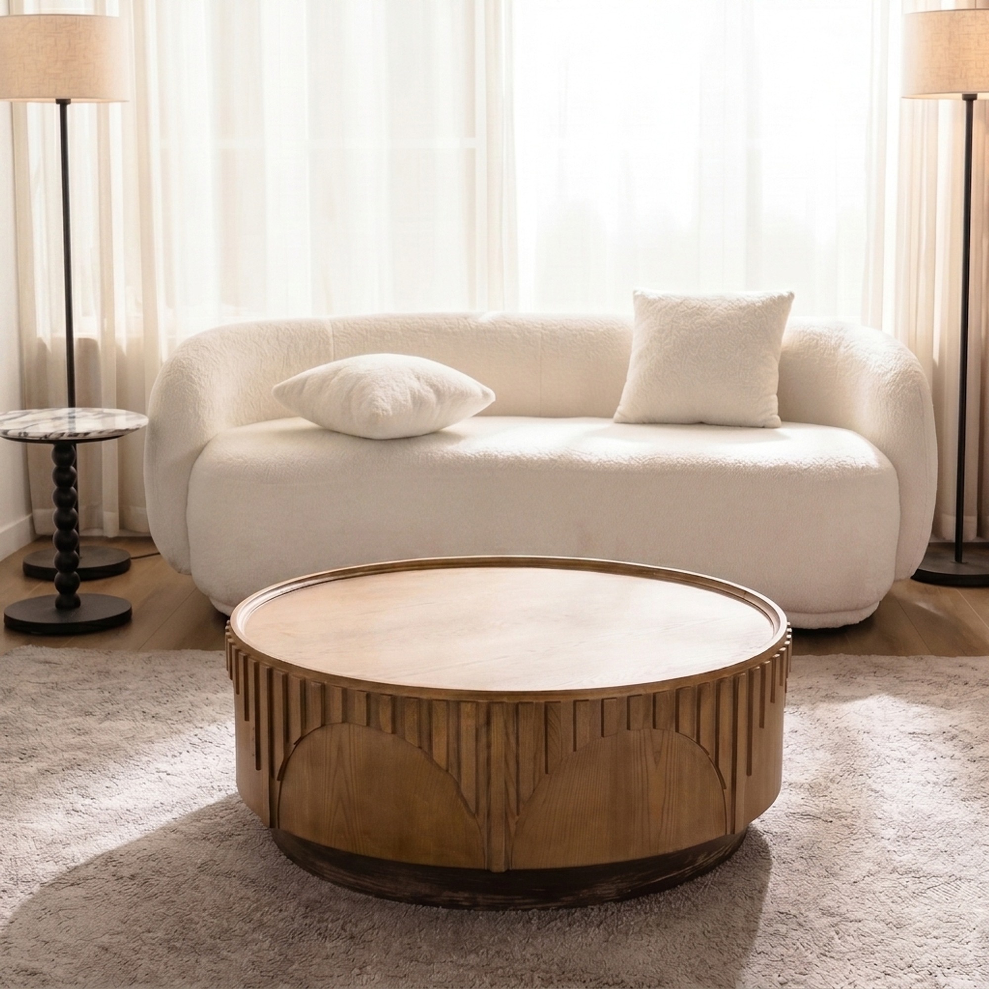 Solid Wood Wabi-Sabi Coffee Table