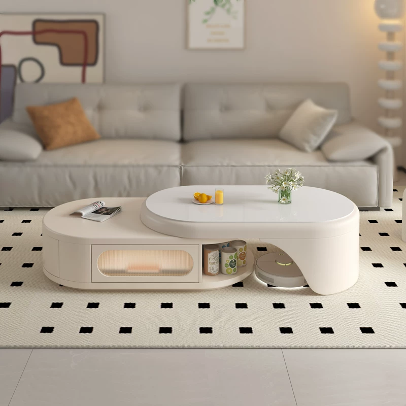 Retractable Sintered Stone Coffee Table