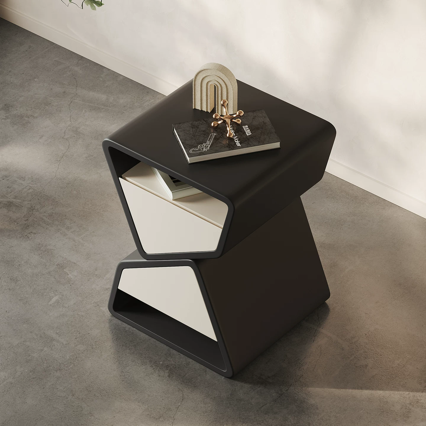 Retro Hourglass Nightstand