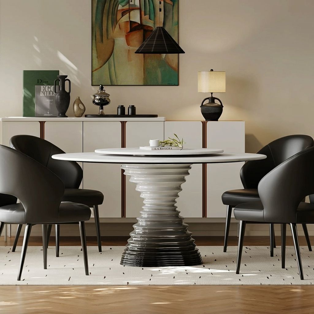 Gradient Marble Dining Table