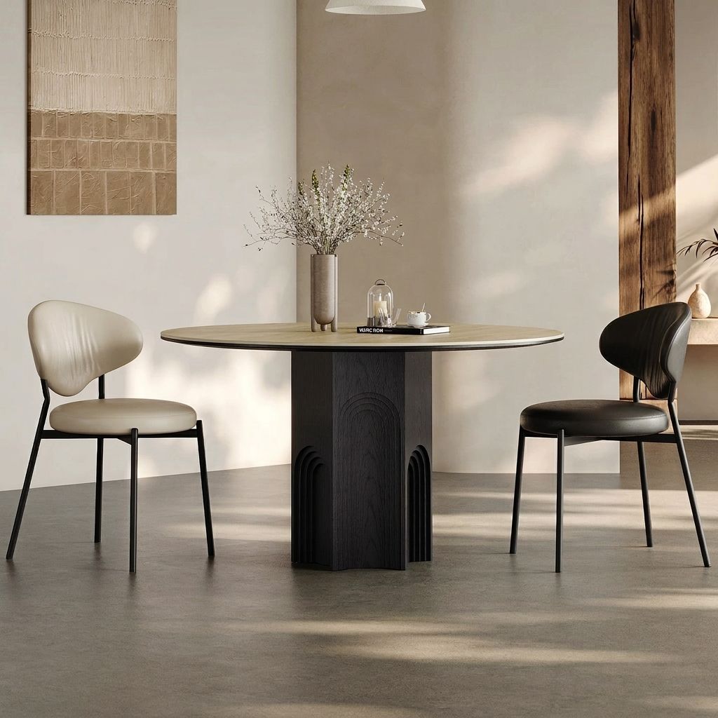 Sintered Stone & Oak Dining Table