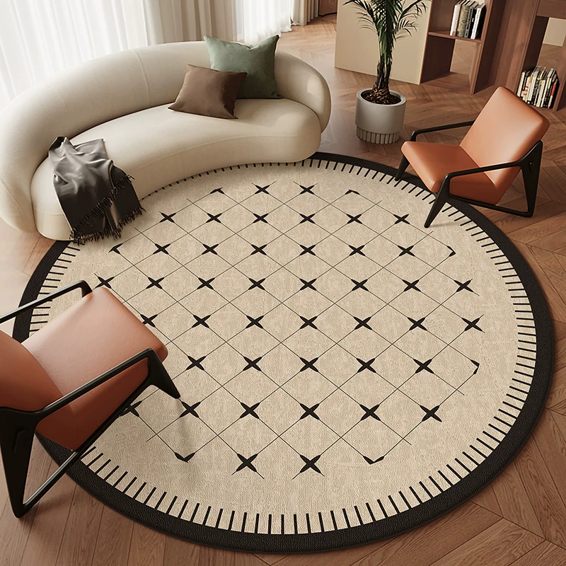 Faux Cashmere Round Rug