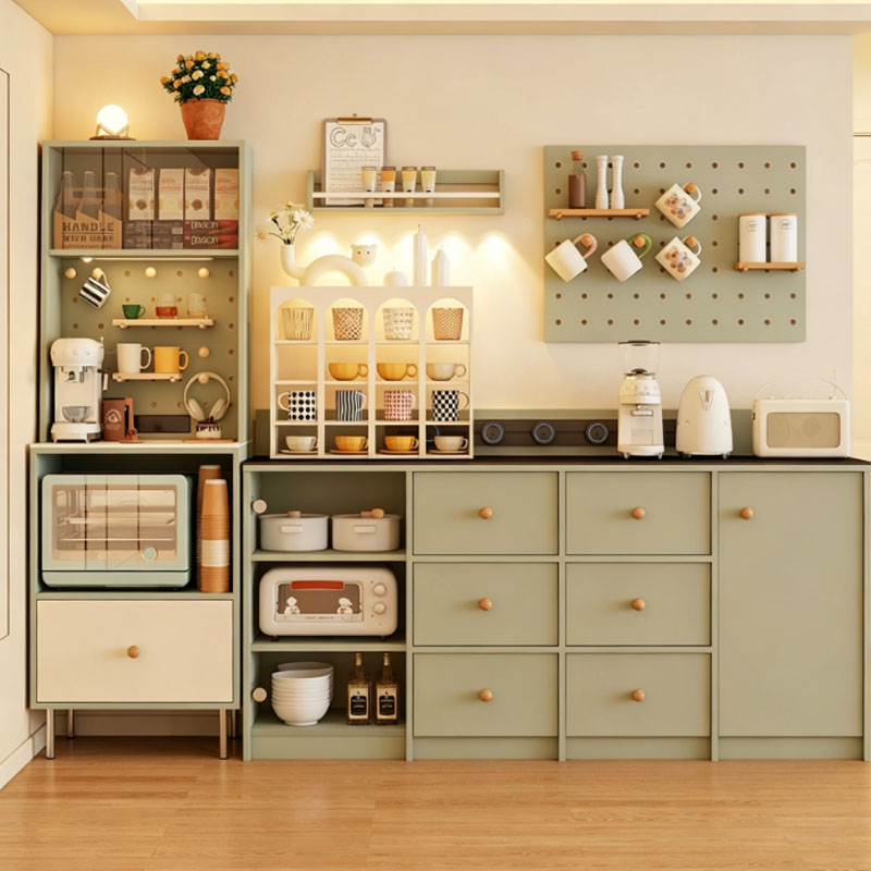 Sintered Stone Coffee & Storage Cabinet