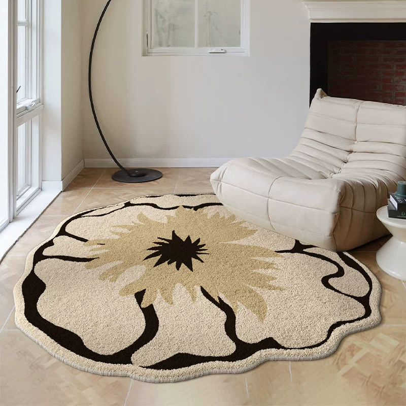 Soft Faux Cashmere Round Rug
