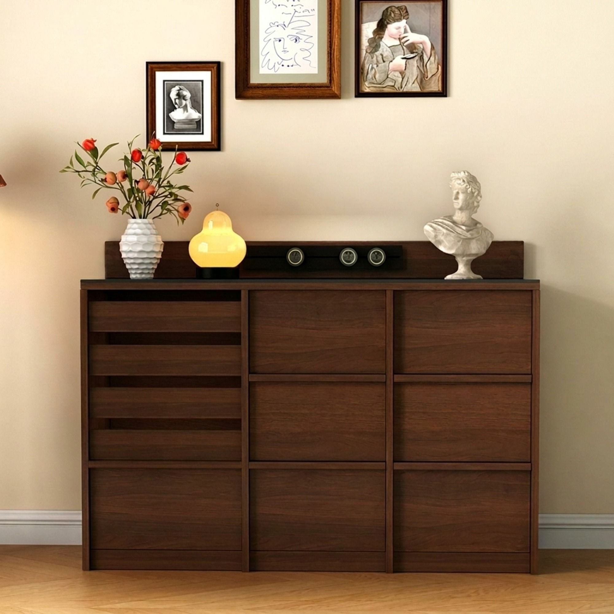 Sintered Stone Mid-Century Sideboard