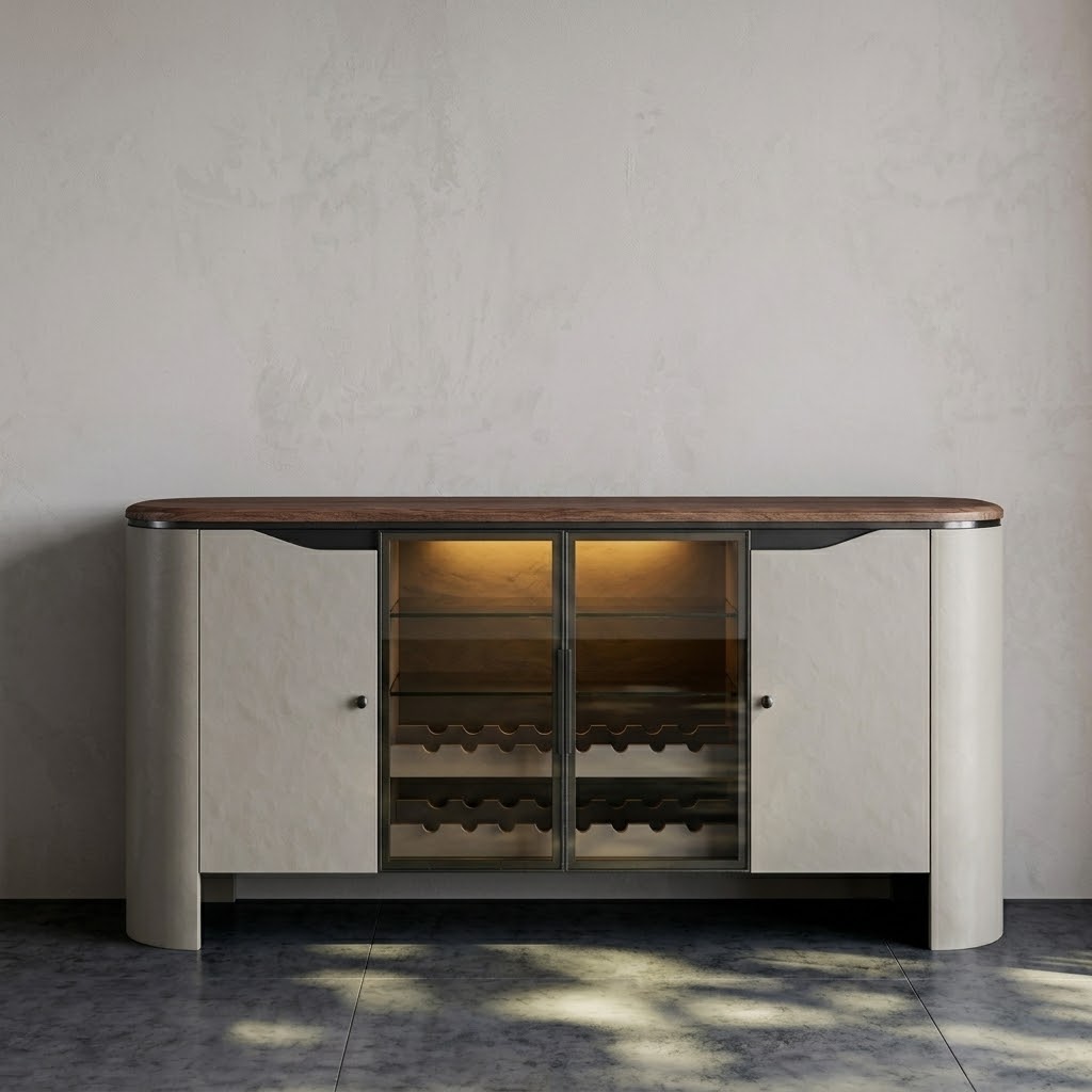 Minimalist Glass Display Cabinet