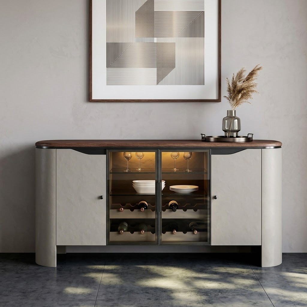 Minimalist Glass Display Cabinet